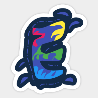 Letter E Sticker